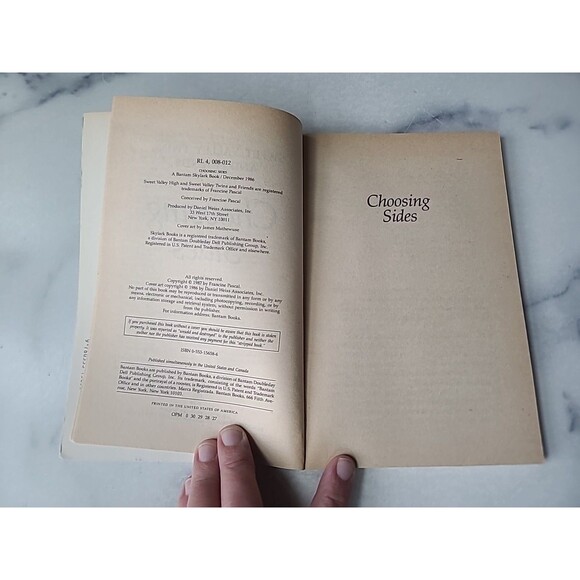 Choosing Sides by Francine Pascal and Jamie Suzanne (1987, Digest Paperback) - Picture 4 of 10